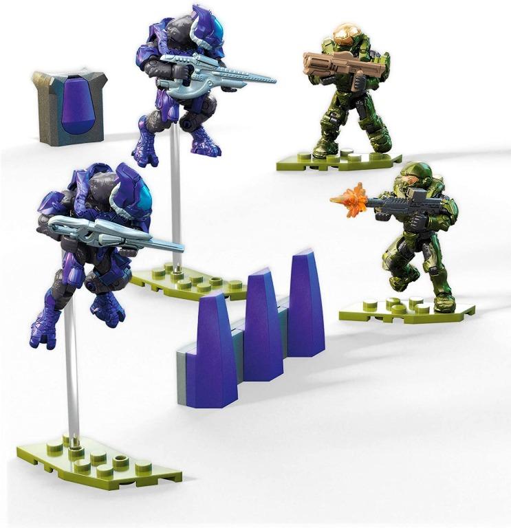 Mega Construx Halo Mark I Prototype Exosuit // Spartan-IV Team Battle // UNSC Marine Defense