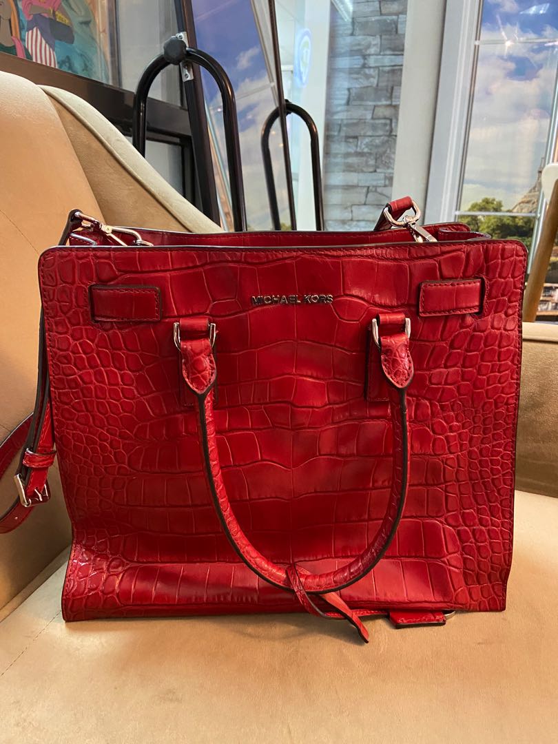 red mk bag