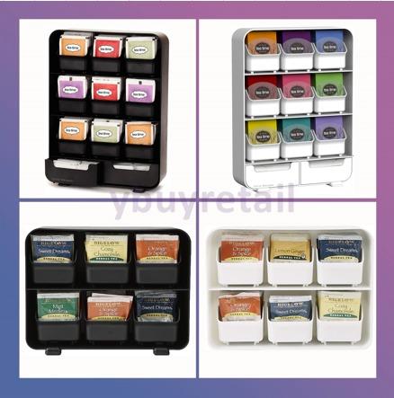 Mind Reader 9 Removable Drawer Tea Bag and Cond iment Organize, Size null, White