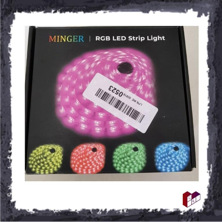 MINGER LED Strip Lights H6190 16.4ft RGB LED Light Strip 5050 LED