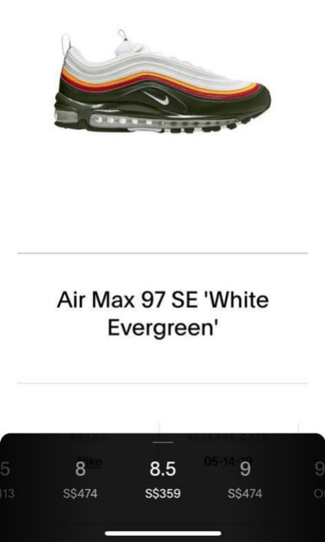 Nike Air Max 97 SE WHITE|DYNAMIC YELLOW| EVERGREEN, Men's Fashion,  Footwear, Sneakers on Carousell