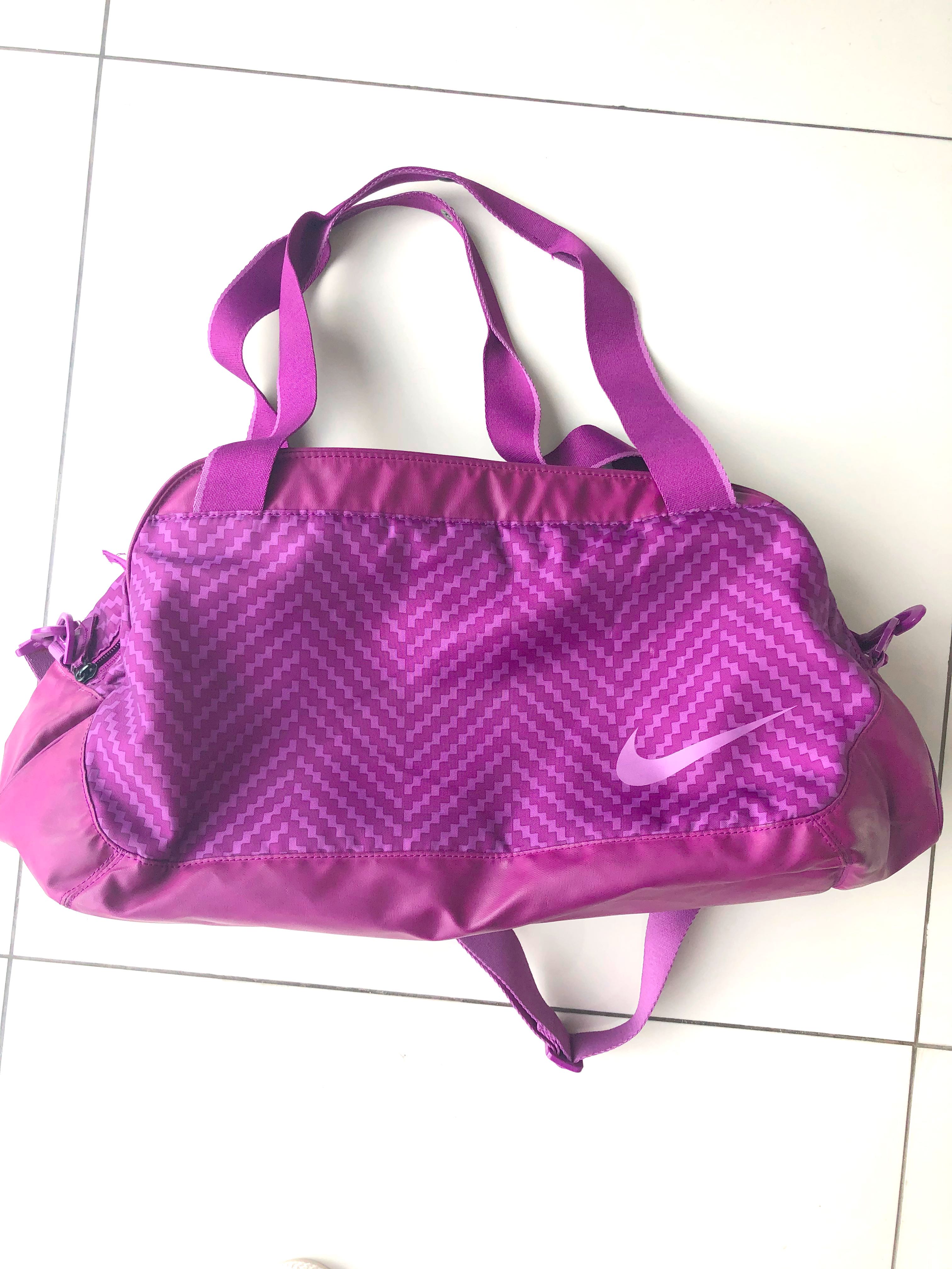 nike purple gym bag
