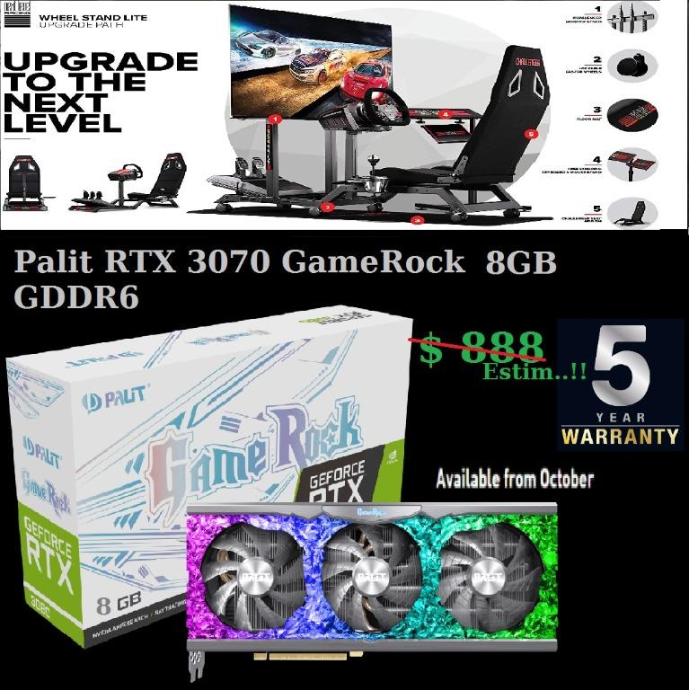 Palit Rtx 3070 Gamerock 8gb Gddr6 5y Interested Pm Us Tg Rtx 2080 Rtx 2080 Ti Electronics Computer Parts Accessories On Carousell