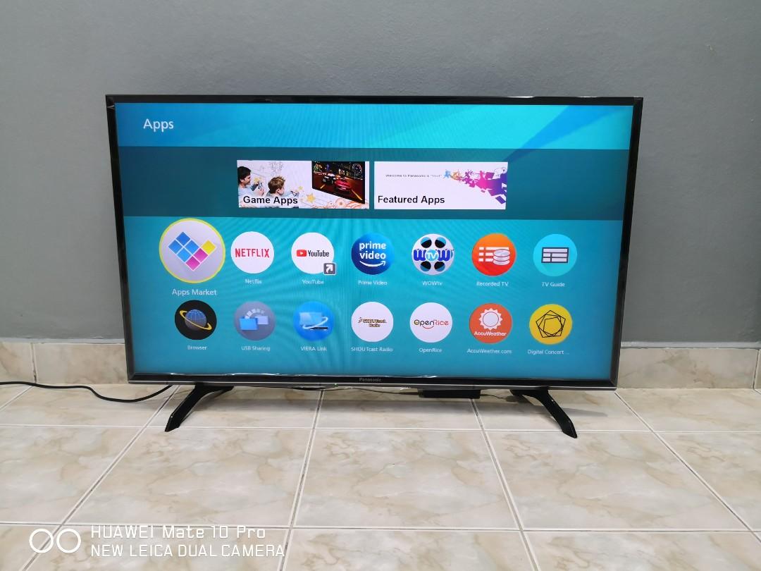 Panasonic Viera 40in Smart Tv Led Full Hd Electronics Tvs Entertainment Systems On Carousell