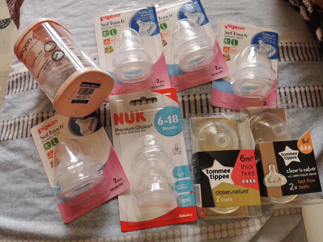 nuk teats tommee tippee bottles