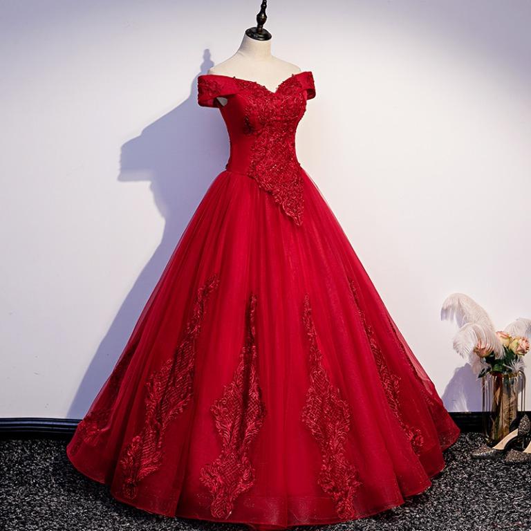 Wedding sale frocks red