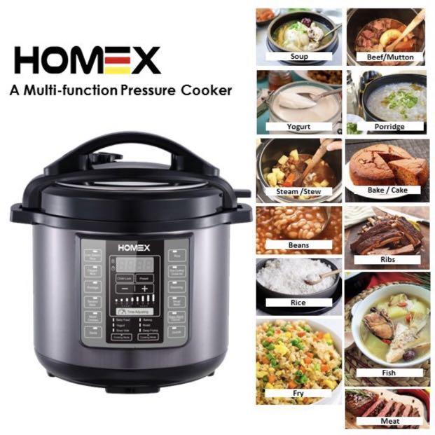 Homex pressure hot sale cooker