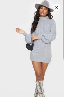 Pretty Little Thing Roll Neck Knitted Dress