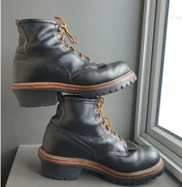 Red wing lineman cheap logger boots