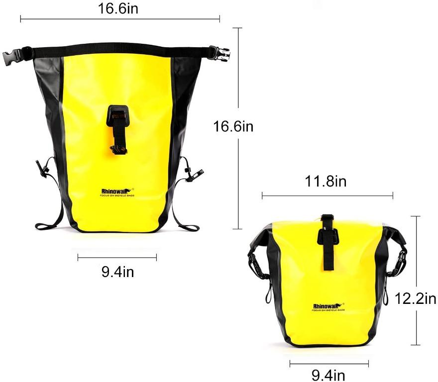 Rhinowalk Bike Bag Waterproof Bike Pannier Bag,(for Bicycle Cargo Rack  Saddle Bag Shoulder Bag Laptop Pannier Rack Bicycle Bag Professional  Cycling Accessories), Everything Else on Carousell