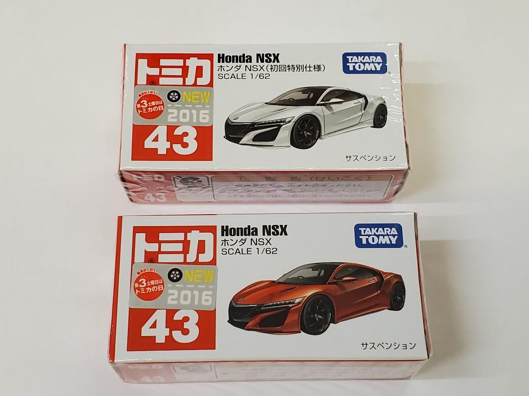 Tomy Tomica No 43 本田honda Nsx 初回及普通一對16年新車貼 玩具 遊戲類 玩具 Carousell Tomy Tomica No 43 本田honda Nsx 初回及普通一對16年新車貼 玩具 遊戲類 玩具 Carousell