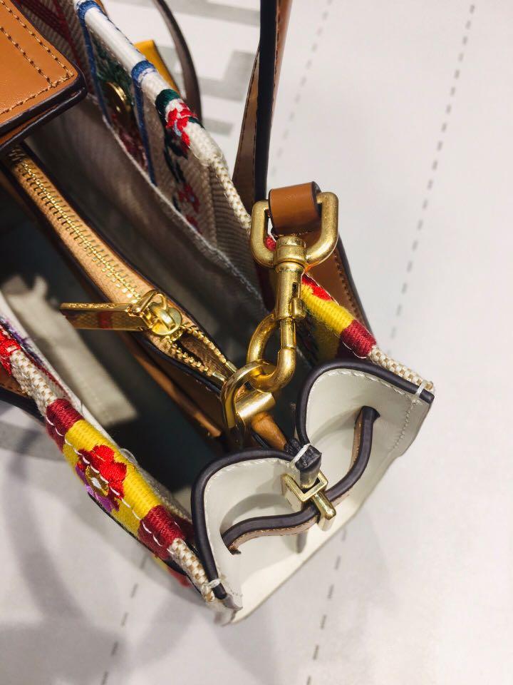 Tory burch walker webbing small satchel deals