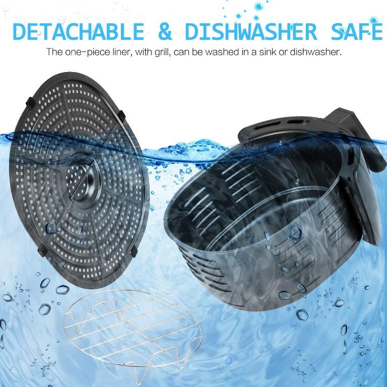 Uten 6.5L Air Fryer 1900W (Black), TV & Home Appliances, Kitchen