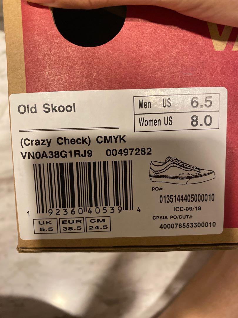 Check discount barcode vans