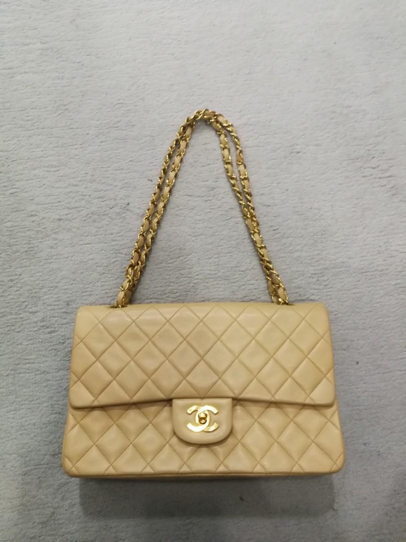 Chanel Classic Flap Bag Yellow  Nice Bag