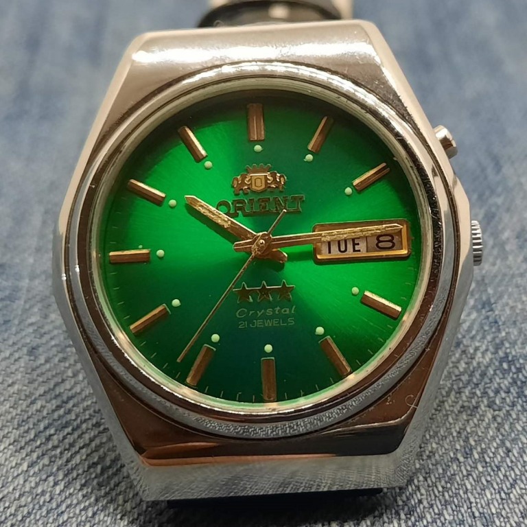 Orient three star green best sale