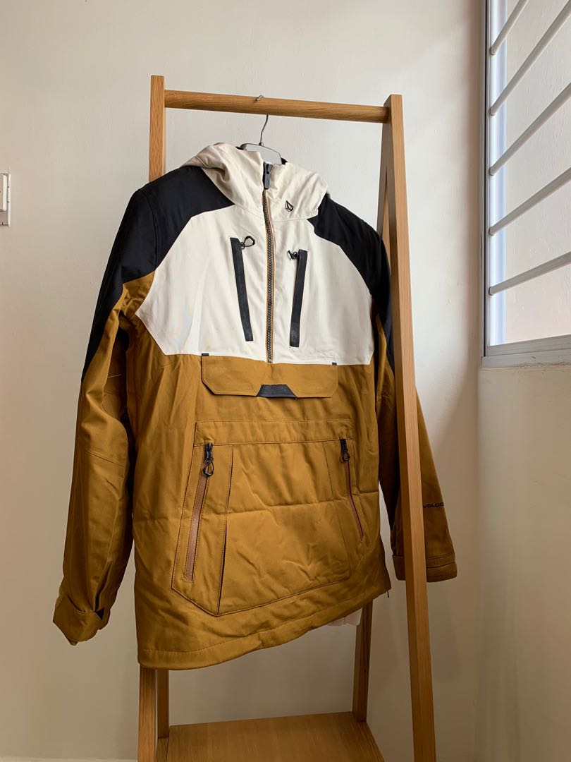 Volcom brighton pullover jacket discount caramel
