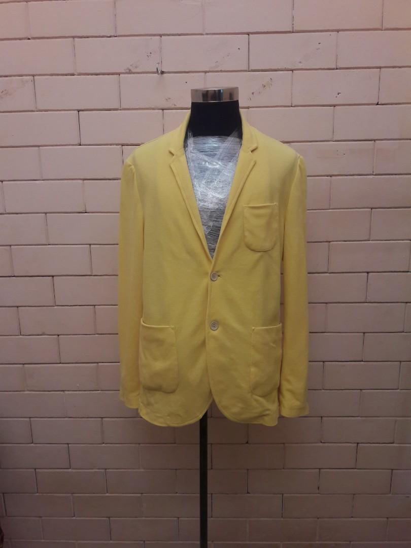 mens yellow blazer zara