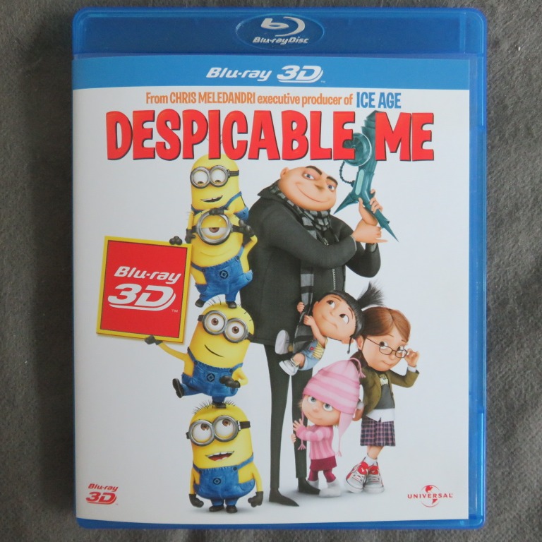 3d Blu Ray 動画電影 壞蛋獎門人 Despicable Me 10年舊版 粵語配音 中文字幕 音樂樂器 配件 Cd S Dvd S Other Media Carousell