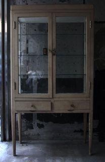 四面光 玻璃展示櫃 醫生櫃  臺灣檜木  168*90*36公分