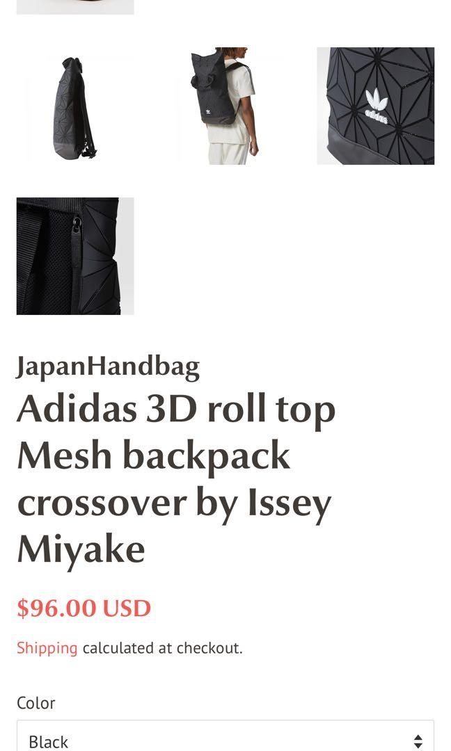 Adidas Mesh backpack by Issey Miyake 1st Edition Men s Fashion