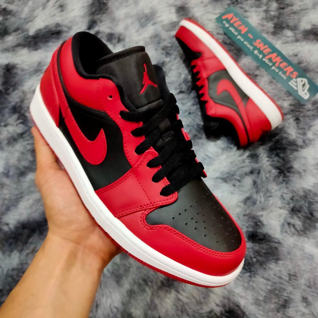 AIR JORDAN 1 LOW REVERSE BRED, Men's 