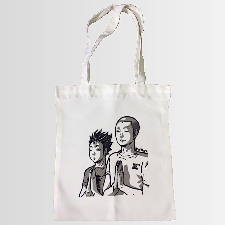 Anime Tote Bag Haikyuu Nishinoya X Tanaka Luxury Bags Wallets On Carousell