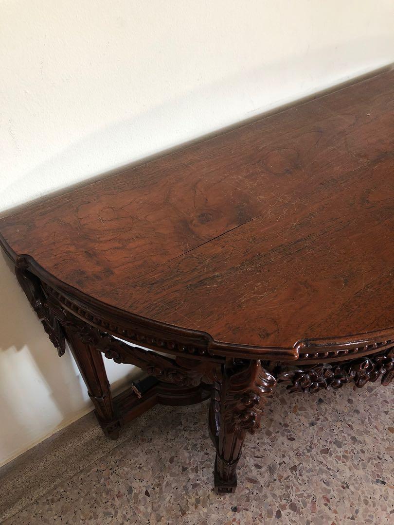 Antique Teak Table, Furniture & Home Living, Furniture, Tables & Sets