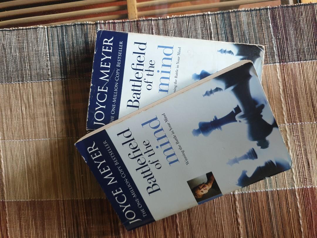 Battlefield of the Mind by Joyce Meyer (Category: Storybooks) located in Muntinlupa City. Submitted by nicalby (Listing ID 1034201087, Image 2). Description: Joyce Meyer's best selling book! php 100 each, php 150 for both.