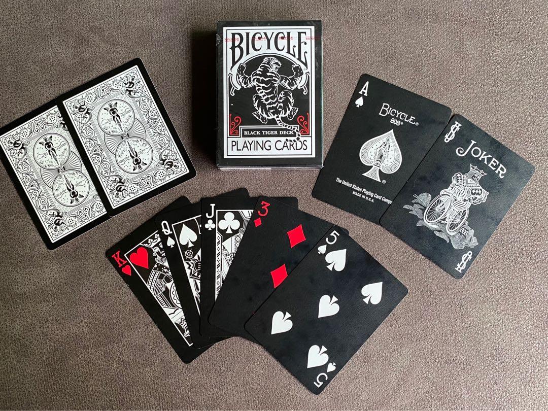 Bicycle Black Tiger collector playing cards Hobbies Toys Toys Games on Carousell