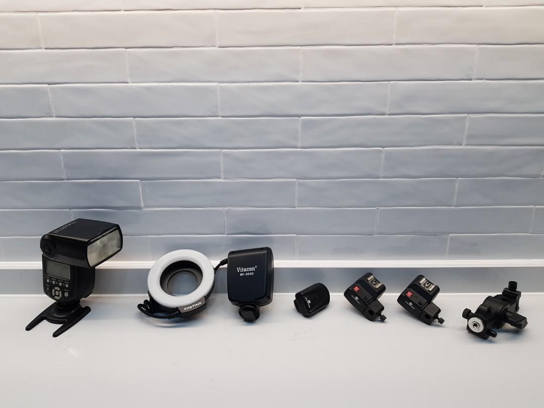 Camera flash kit - yn560 and more, Photography, Photography Accessories ...