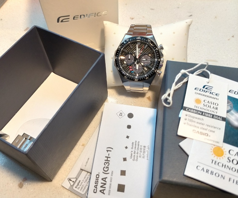 Casio Edifice EQS-800CDB-1AV, 名牌, 手錶- Carousell