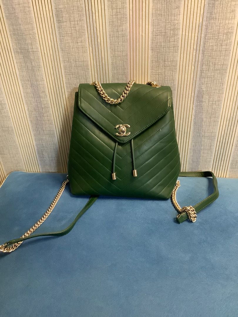 Chanel hotsell chevron backpack