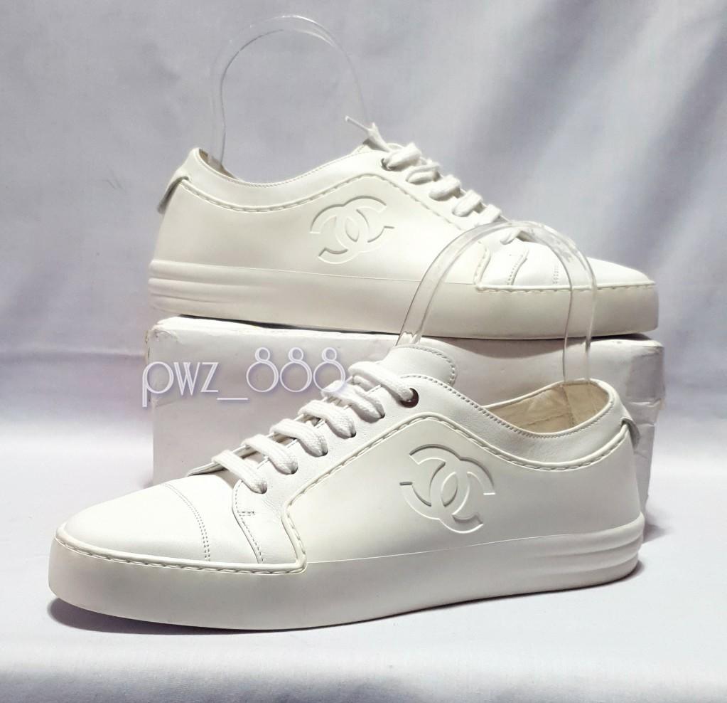 chanel shoes white sneakers