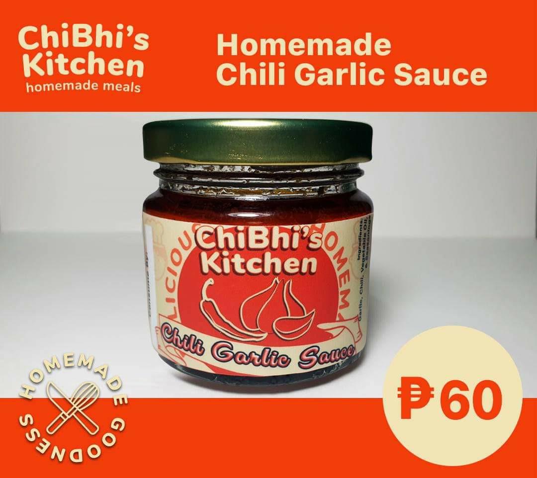 Chili Garlic Sauce (Category: Packaged & Instant Food) located in Paranaque City. Submitted by chigon (Listing ID 1034048969, Image 1). Description: Homemade 🌶Chili Garlic🧄 Sauce by ChiBhi's Kitchen! ✅ made with REAL & FRESH ingredients ✅ NO preservatives ✅ Health Benefitial 🔴Open for Bulk Orders and Resellers! (3 days advance) Check out our Facebook page: https://m.facebook.com/ChiBhisKitchen/.
