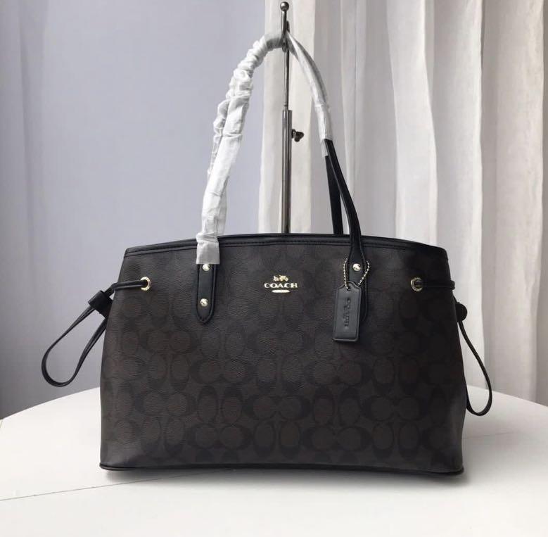 Coach 57842 Signature Drawstring Carryall Shoulder bag, Women's