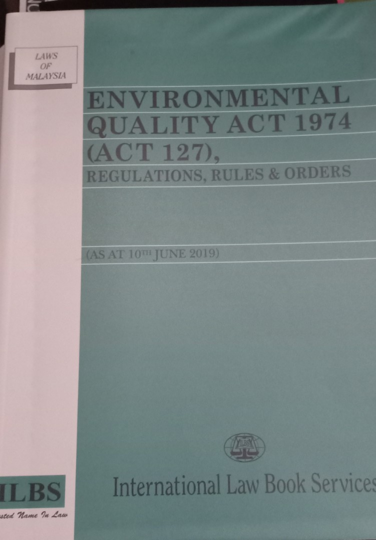 Combo Environmental Quality Act 1974 Act 127 Occupational Safety Health Act 1994 Act 514 Textbooks On Carousell