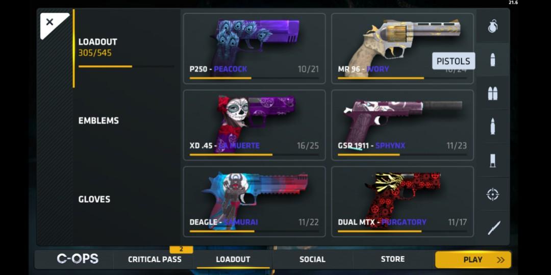 Stacked Critical Ops Account Video Gaming Gaming Accessories Game Gift Cards Accounts On Carousell