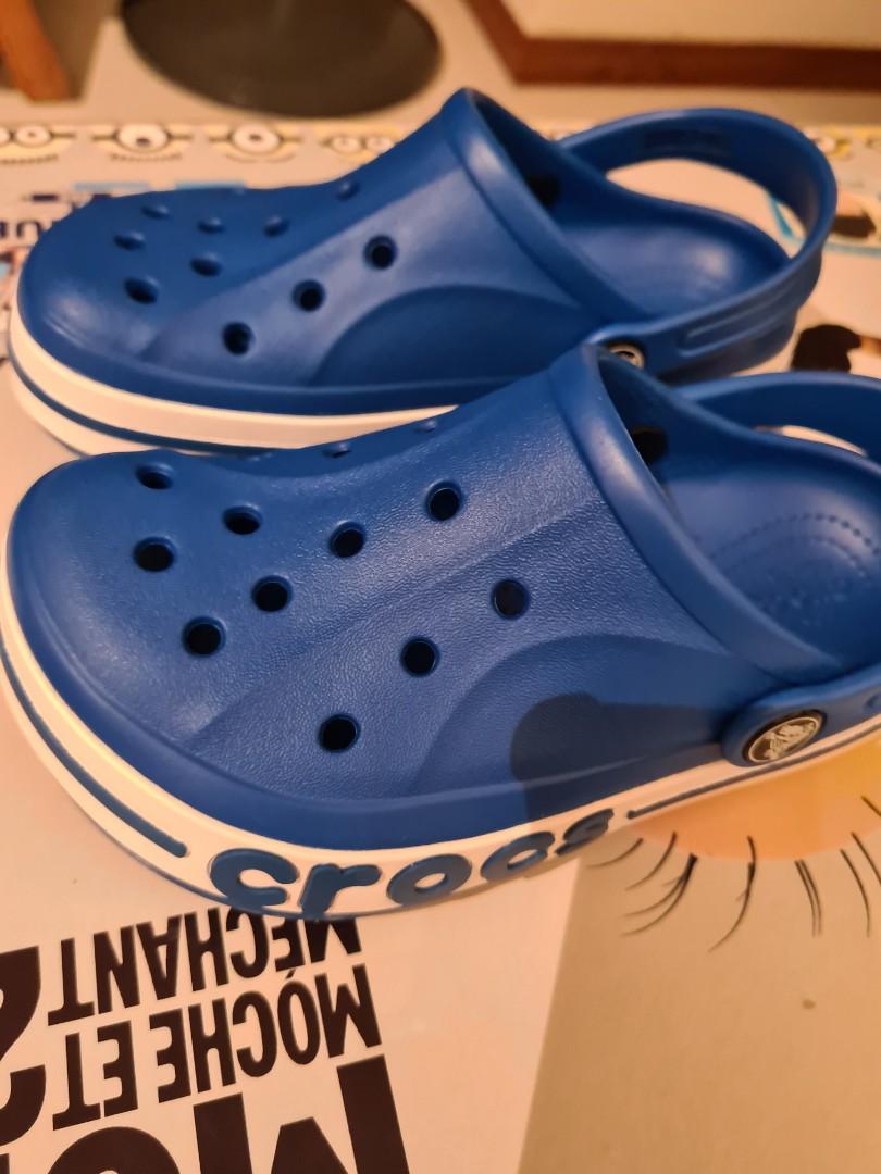 Crocs size c13 blue, Men's Fashion 