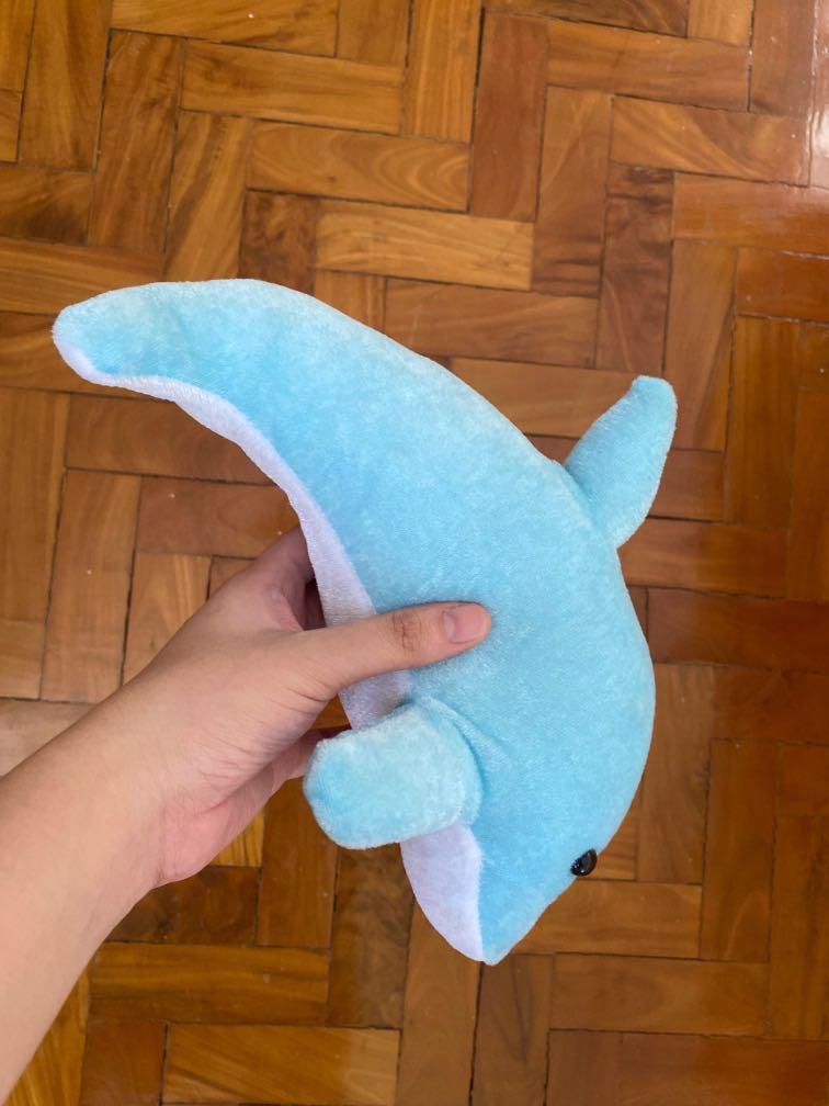 Cute Blue Dolphin Stuffed Toy, Hobbies & Toys, Toys & Games on Carousell