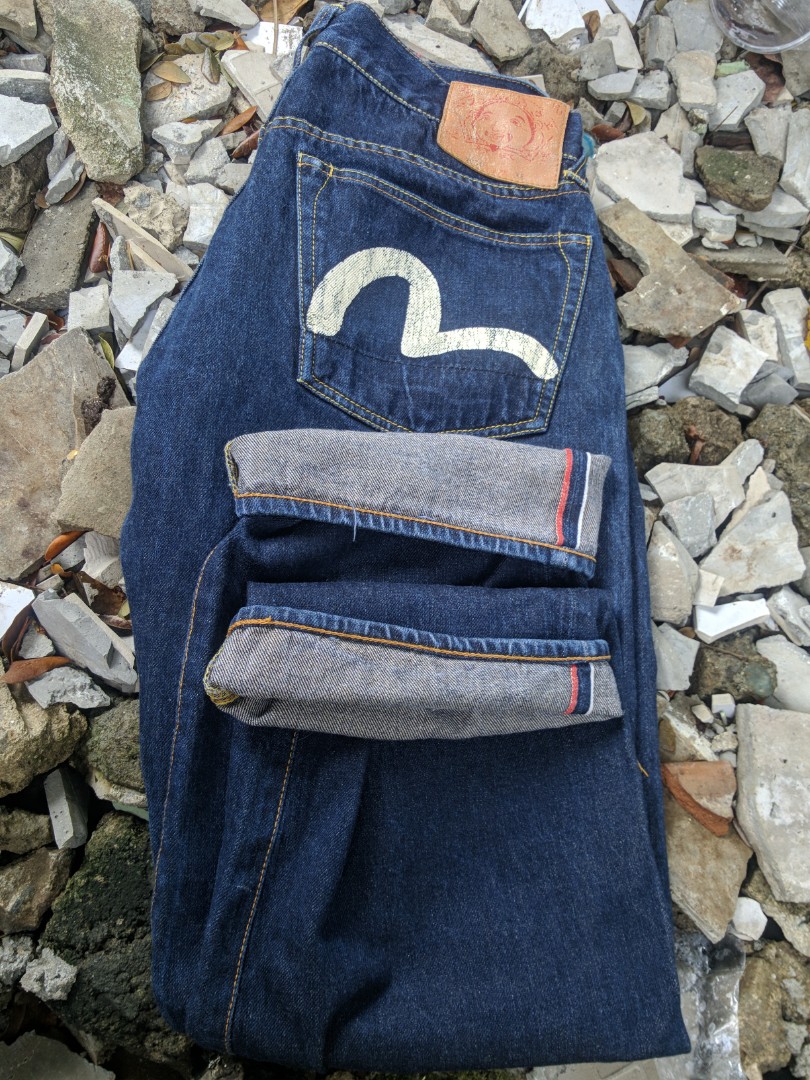 Evisu selvedge jeans clearance