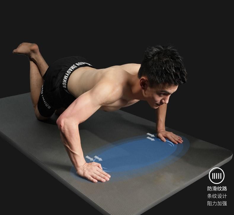 Fitness Mat for Tabata HIIT Yoga and Pilates High Endurance Anti Slip Extra Thick