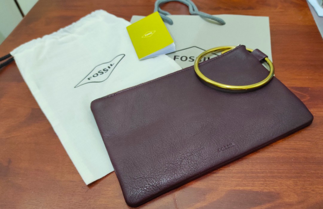 fossil clutch bag
