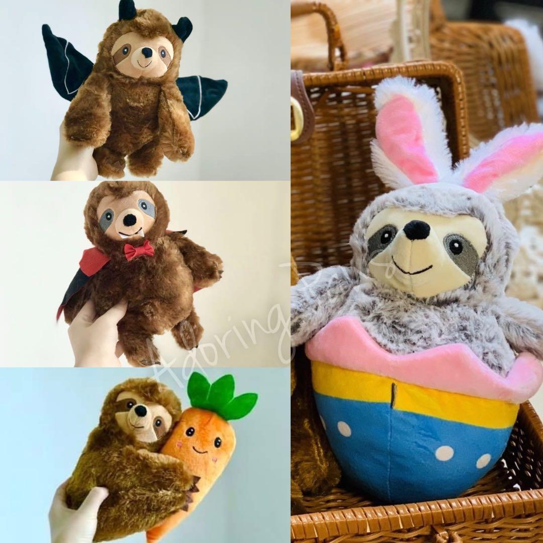 easter sloth plush