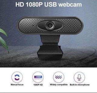 Full HD 1080P Webcam for PC Webcam for Online Teaching Video Calling Recording Web Cam Computer PC Laptop Camera Black USB Net Class Teaching Class HD Live Camera with Microphone