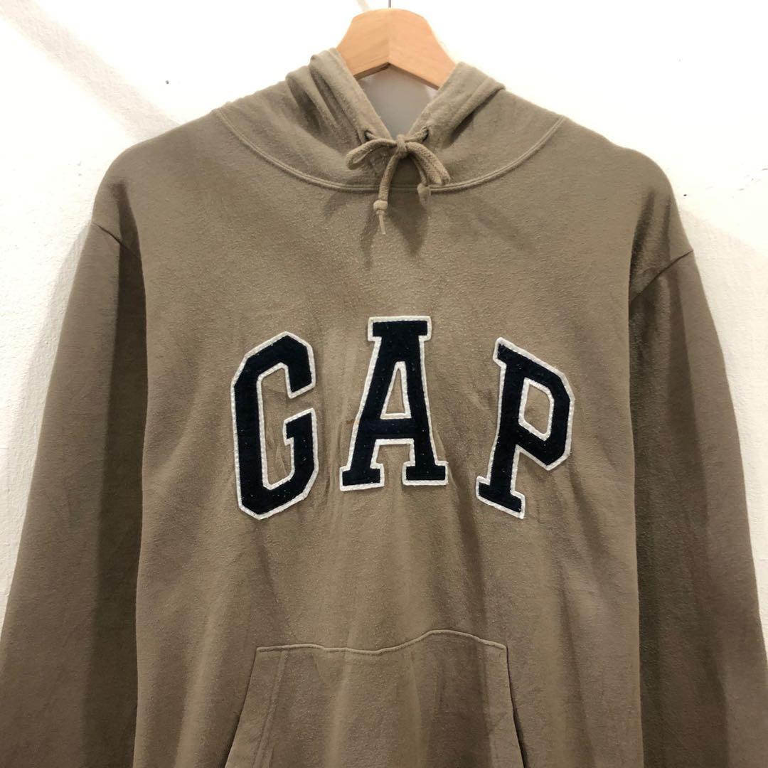 Gap Hoodie Colour Light Brown, Men's 