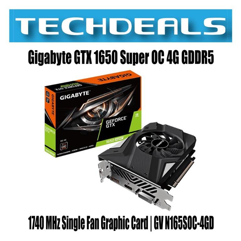 Gtx 1650 super gigabyte single fan sales