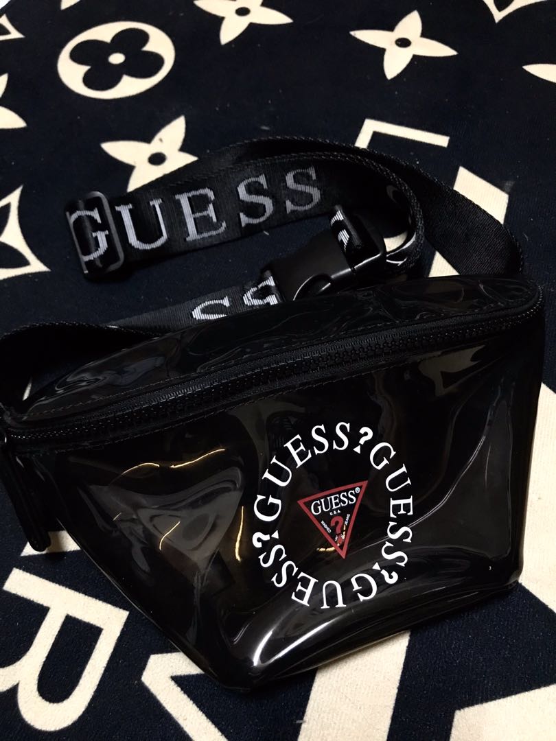 Guess clear vault bum store bag