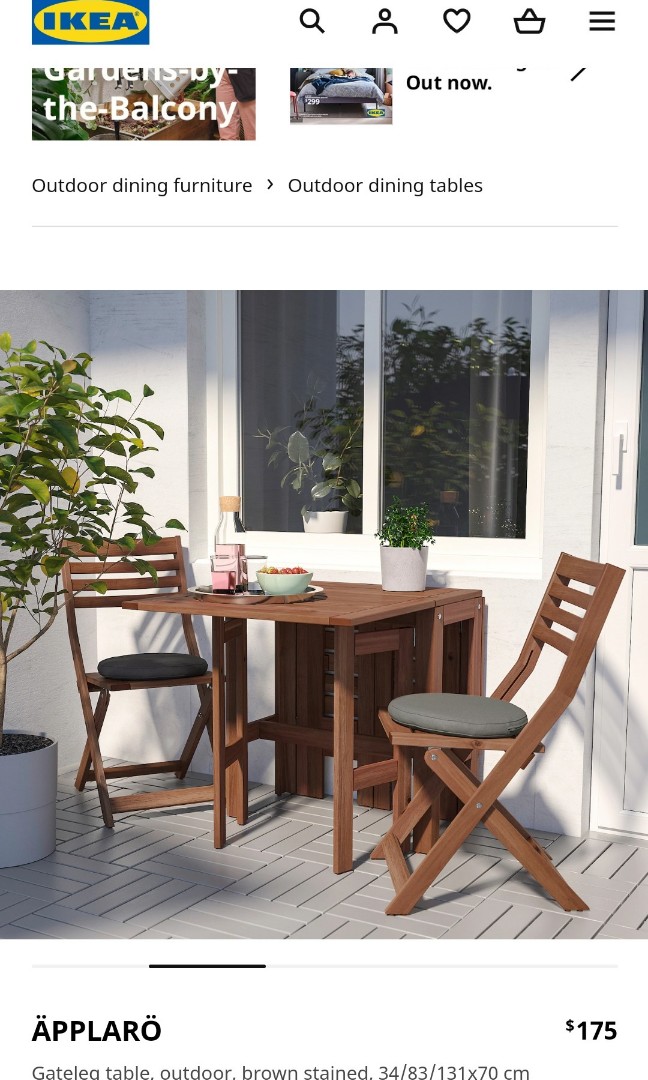 Ikea Table bench and stool, Furniture & Home Living, Furniture, Tables