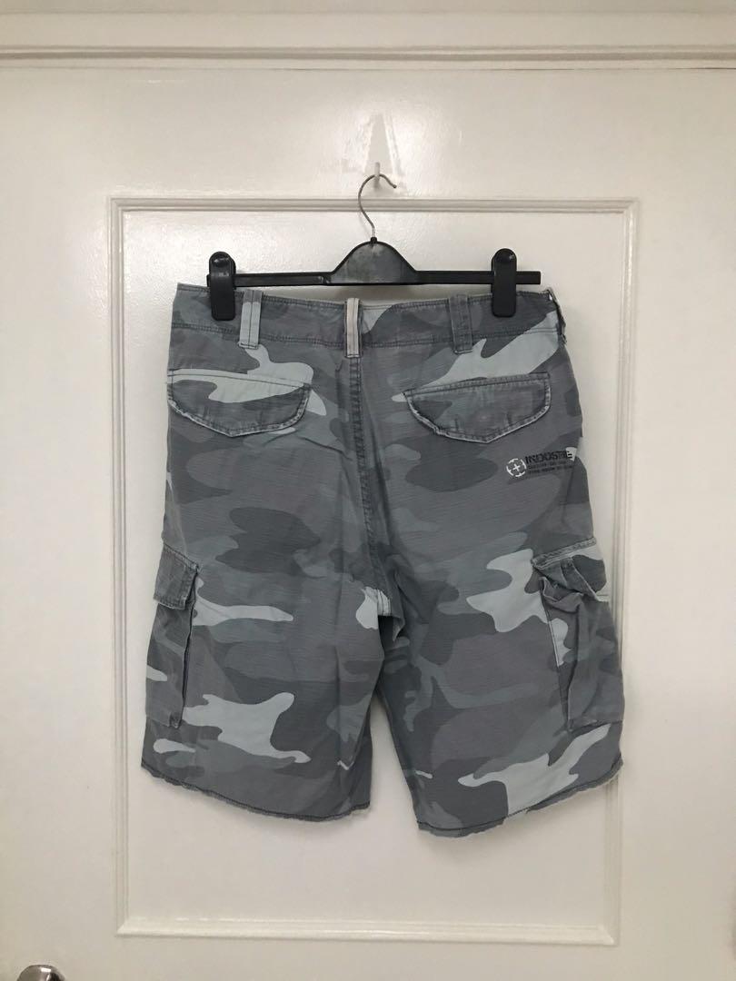 blue camo cargo shorts